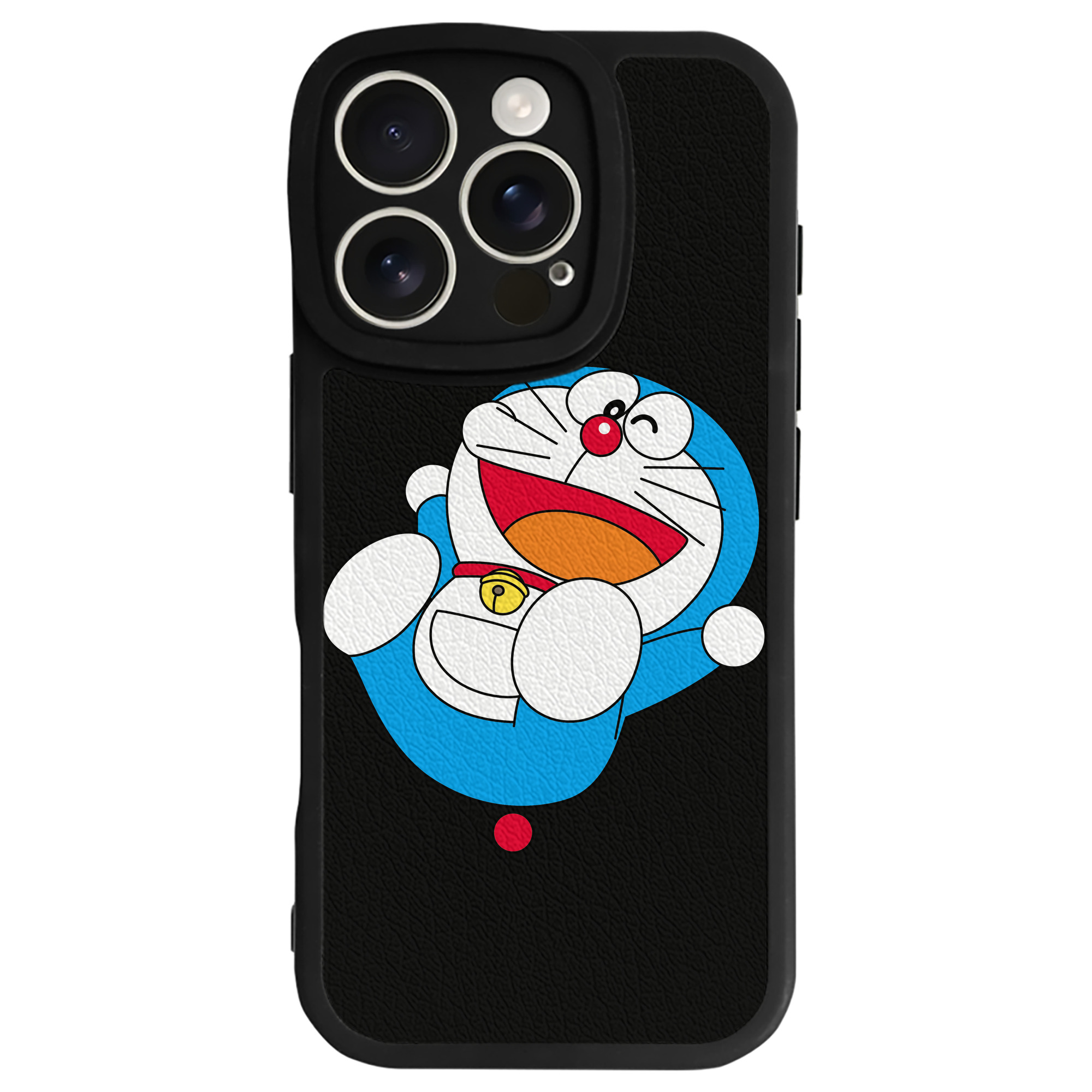 （画像用） ドラえもん Doraemon 【iPhone 16シリーズ対応】シリコンスマホケース（レザー調） 材質：シリコン